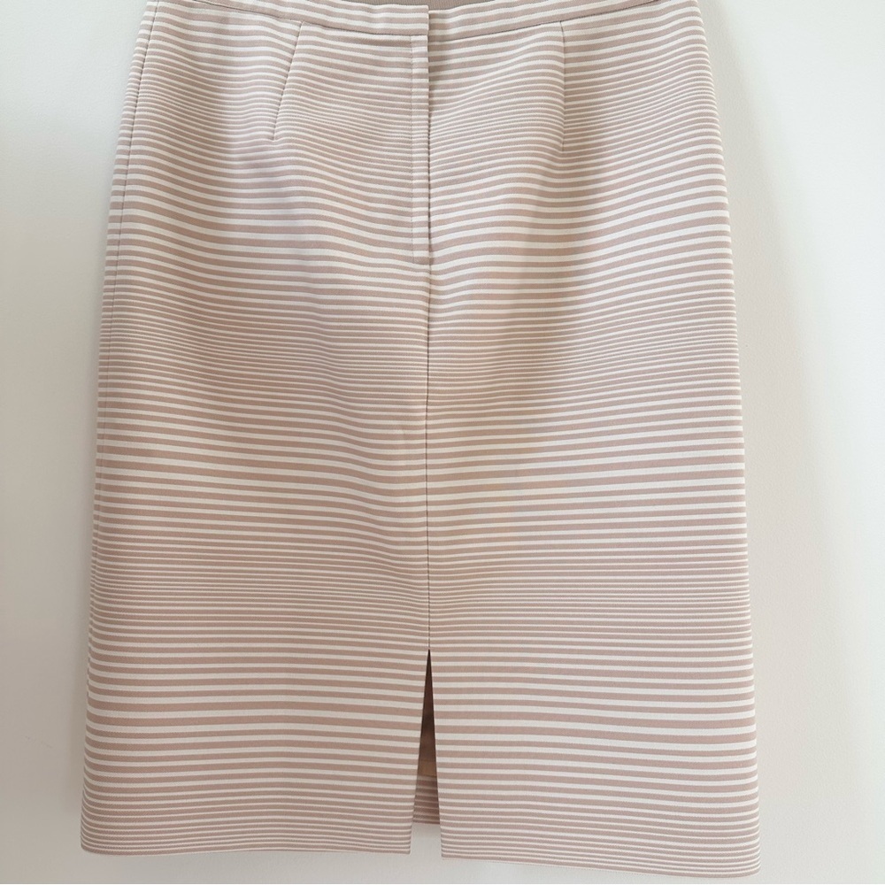 Marc Jacobs Beige Striped Pencil Skirt 4 - Picture 2 of 6